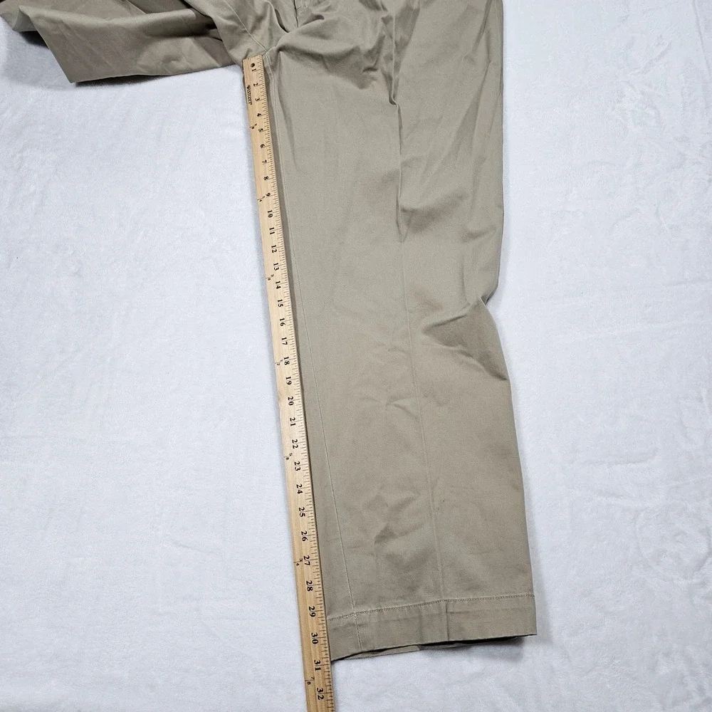 Polo Ralph Lauren BIG Andrew Pant Mens 42x31 Khaki Pleated Chino Old Money Ivy